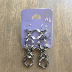 Long Metal XOXO Earrings - Claire’s